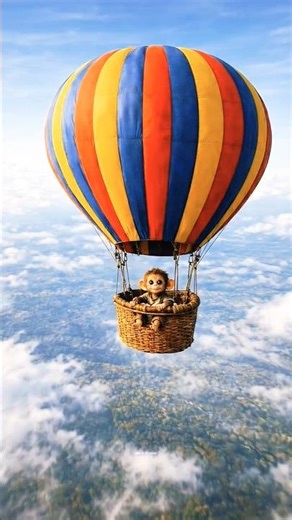 A Flying Balloon vs a Massive Storm #shorts