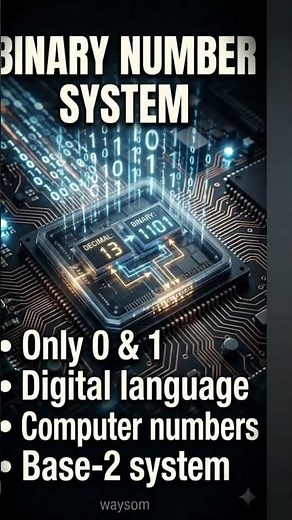Binary Number System Explained 💻#education #digitallogic #dld #electronics #facts #learn #binary