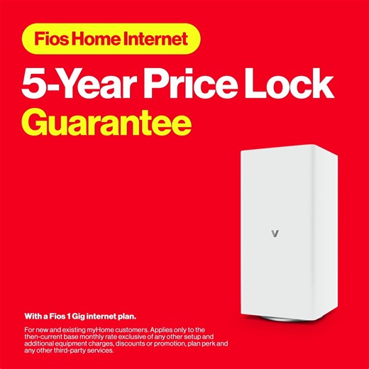 210K views | Switch and get a 5-year price lock guarantee with a Fios 1 Gig plan | Verizon | Facebook