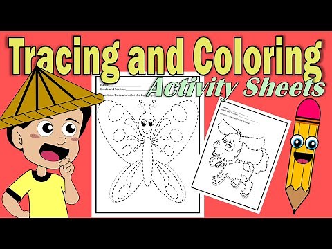HOW TO MAKE TRACING AND COLORING ACTIVITY | TRACING GUIDES USING POWERPOINT | BUTTERFLY CLIPART