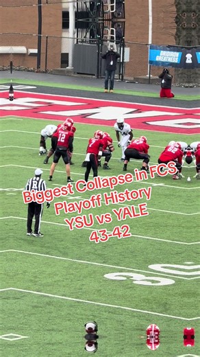 I witnessed the biggest collapse in FCS playoff history 😳 YSU was up 35-7… and LOST 43-42. And this was Yale’s FIRST playoff win ever. Unreal. #c#collegefootballY#YSUY#yalefootball #yalefootball