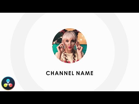 YouTube Channel Intro - DaVinci Resolve Tutorial - Simple & Easy