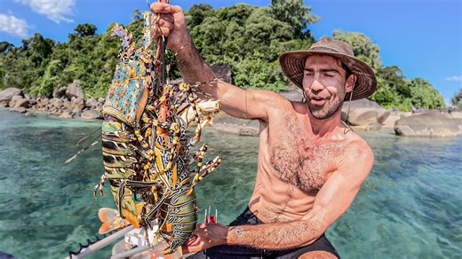 3 Days Island Camping: Living on Lobsters & Fresh Fish