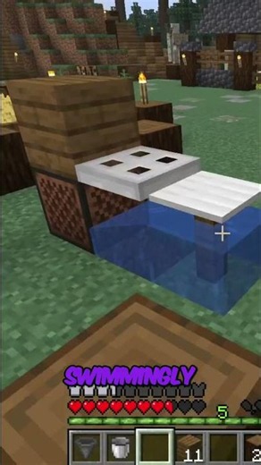 Minecraft Secret Water Trapdoor Build You NEED to See! #shorts