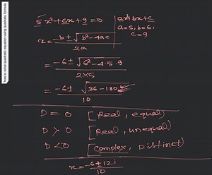 How to solve quadratic equation from its quadratic formula?... | Filo