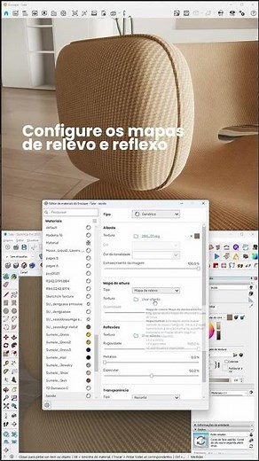 Aprenda nesse tutorial como configurar TECIDO REALISTA no Enscape de forma fácil e rápida 🤩✌🏻