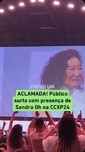 Ela é a nossa pessoa ✨ Sandra Oh empolgou o público na CCXP24. A atriz, conhecida por “Grey’s Anatomy” e “Killing Eve”, veio ao Brasil para falar da animação “Invencível”. #splash #splash_uol #ccxp24 #splashnaccxp #sandraoh #greysanatomy #invencivel | Splash UOL
