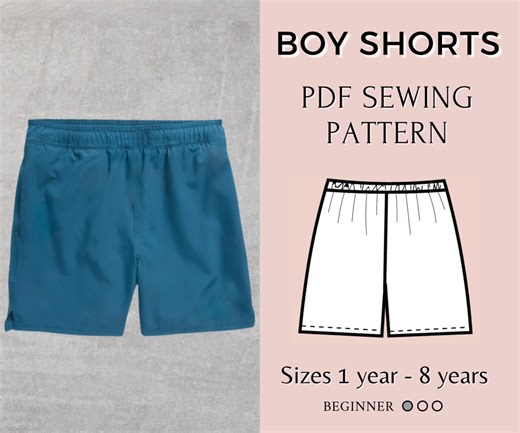 Boy Short Sewing Pattern: Easy Kids Shorts (PDF Pattern) - Etsy Australia