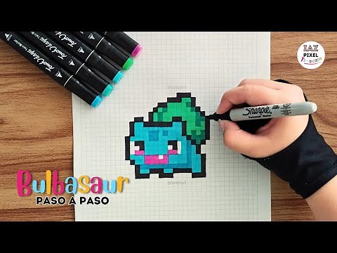 Como pintar a BULBASAUR en PIXEL ART – Tutorial paso a paso #bulbasaur #pokemon