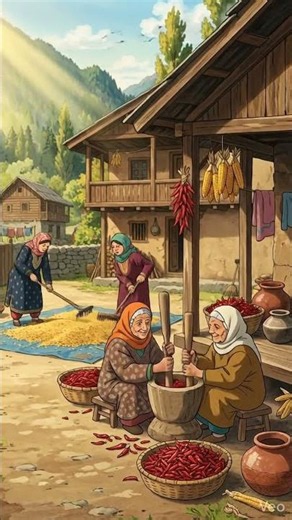 Rare 90s Kashmiri Village Memories 🌾 Ghibli Style Animation