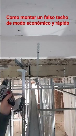 Cómo montar un falso techo como montantes con acabado pladur, rápido y económico