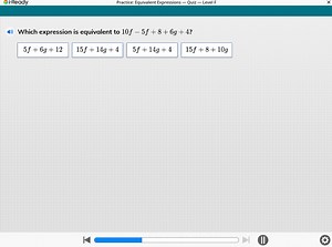 i-ReadyPractice: Equivalent Expressions - Quiz — Level FWhic... | Filo