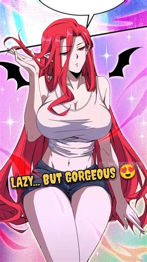 This Demon Queen Is Way Too Lazy 😍... #shorts #trending #manhwa #anime #webcomics