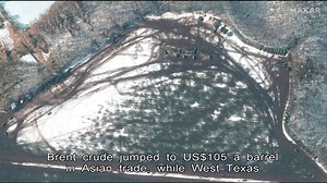 3K views · 67 reactions | Oil has climbed above US$100 a barrel for the first time in seven years as Russia attacked Ukraine. Explosions in the northeastern Ukrainian city of Kharkiv raised fears that a war in Europe would disrupt supplies from Russia. | HOY International Business Channel | Facebook