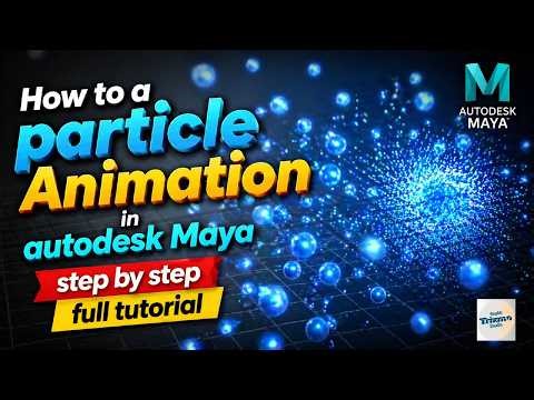 How to Create Particle Animation in Autodesk Maya | Beginner Tutorial #mayatutorial #animation #cgi