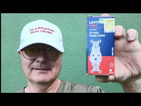 how to wire and install a 20 amp 220/240 volt single plug receptacle from Leviton