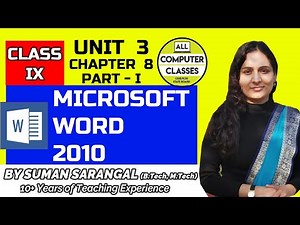 Office Tools | Class IX | Unit 3 | Chapter 8 | Part 1 | All Computer Classes