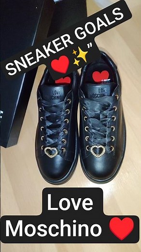 💥 Unboxing Love Moschino’s ICONIC Black Leather Platform Sneakers! 💥