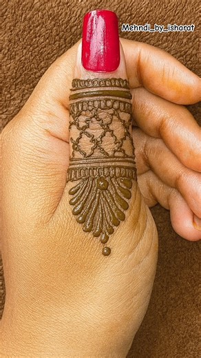 The Beauty Of Finger Mehandi🦋 #foryou #mehnditutorial #mehndidesign #hennadesign #youtubeshorts