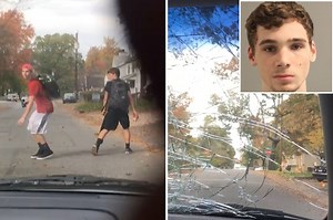Highly disturbing moment teen intentionally plows into a kid