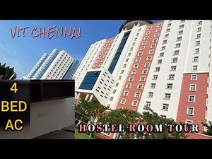 🏠 VIT Chennai Hostel Room Tour | 4 Bed AC Room |Student LifeInside VIT 🎓#vitchennai#vitchennaihostel