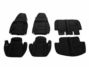 TruShield Jeep Wrangler Neoprene Front and Rear Seat Covers; Black J132873 (03-06 Jeep Wrangler TJ) - Free Shipping