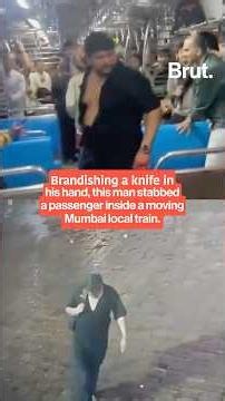 What led to the fatal stabbing of a passenger inside a Mumbai local train?