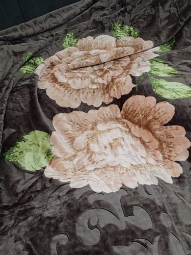 Premium Floral Marble Pattern 3D Embossed Blanket -1 & 2 Ply Thick, Warm & Ultra-Soft Fleece Winter Bed Throw for Bedroom & Sofa (200 x 240 cm) #blanket #tiktokfinds #fup