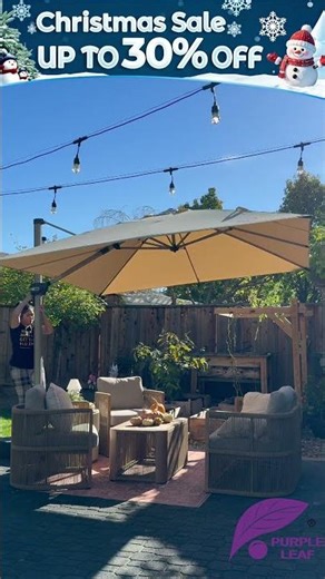 Upgrade Your Outdoor Lifestyle with PURPLE LEAF Hailar Deluxe Patio Umbrella