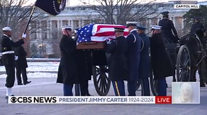 Jimmy Carter's casket taken into U.S. Capitol
