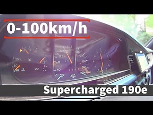 0-100km/h Supercharged 190e - Mercedes 190e m111 Engine Swap