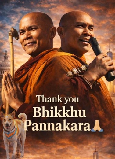 Thank you Bhikkhu Pannakara #buddha #motivacion #knowledgesharing #creatorsearchinsights