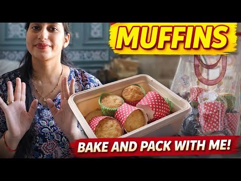 Fresh Homemade Muffins 🧁 | Full Process (Bake + Pack + Ready!)