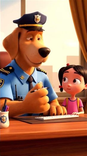👮 Labrador Sheriff 📞 Fake Police Call | Safety Learning | Children's Animation #animation #movie
