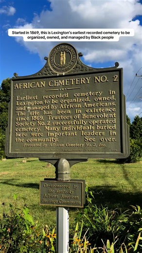 If you follow me, you know I began a journey this summer of visiting Black legacy landmarks in Kentucky. Here's another cemetery that l've long wanted to visit. Here's some history about the Cemetery: AFRICAN CEMETERY NO. 2 is the earliest recorded cemetery in Lexington, KY, to be organized, owned, and managed by African Americans. The site has been in existence since 1869. Buried here are leaders of the Ladies Auxiliary Society No. 2, Colored People's Union Benevolent Society No. 1, Lexington A