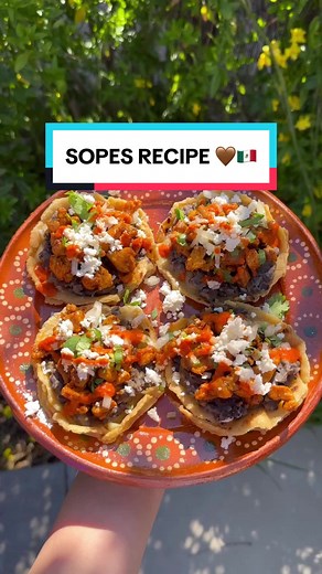 Delicious Sopes Recipe from Mexico 🤎🇲🇽
