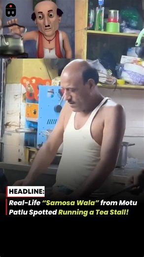 Real-Life “Samosa Wala” from Motu Patlu Spotted Running a Tea Stall!