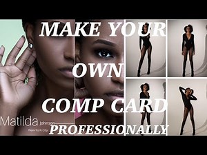 HOW TO make your own Model COMP CARD PROFESSIONALLY on iPhone | Step by Step tutorial using Canva