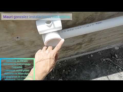 Measurements of a jacuzzi with hydromassage and installation of Hayward hydrojets, part 1/3