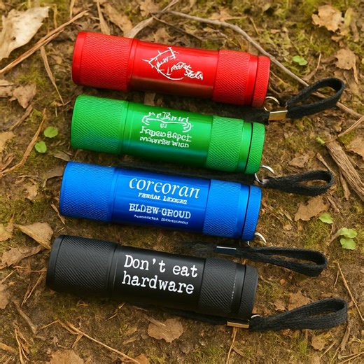 Personalized LED Flashlights With Batteries Included We Will Customize With Our Laser Engraver Your Text or Simple Image or Logo. - Etsy