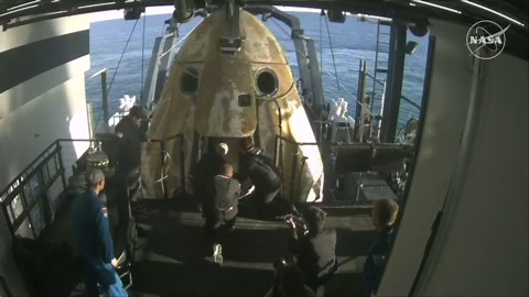 All 4 aboard SpaceX Crew-9 return from International Space Station