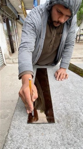 Blue Glass Cut Like Magic 😳 Oddly Satisfying