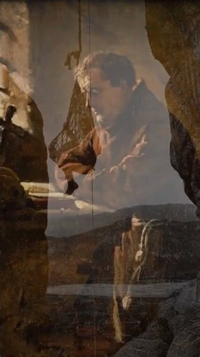 The Monks Who Rode a Rope Net Up a Cliff