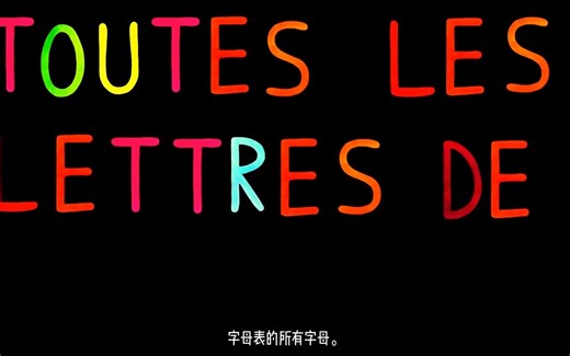 chanson de l'alphabet 法语字母歌