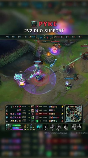 Pyke + Twitch 2v2 DUO SUPPORT | EUW Master Patch 26.17 #shorts