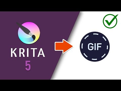 How to Save/Export/Render Krita 5 Animation as GIF (Krita to GIF)
