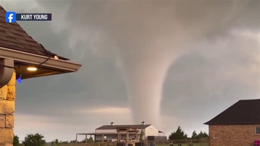 Tornado hits city in Oklahoma amid severe weather outbreak