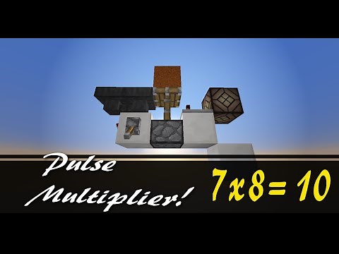 Pulse Multiplier: Silent, Tile-able, 1-tick pulse output! | Minecraft 1.8+ | +Uma