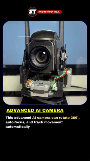 360° Rotating AI Camera with Auto Focus | Moveable Lens = INSANE Technology. . #aicamera #tech