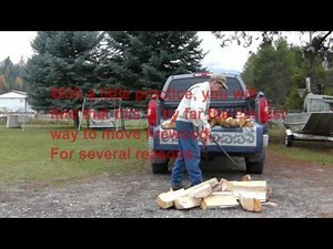 The easiest way to handle firewood manually